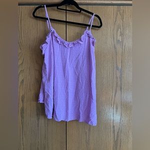 Grace and lace ruffle tank XL